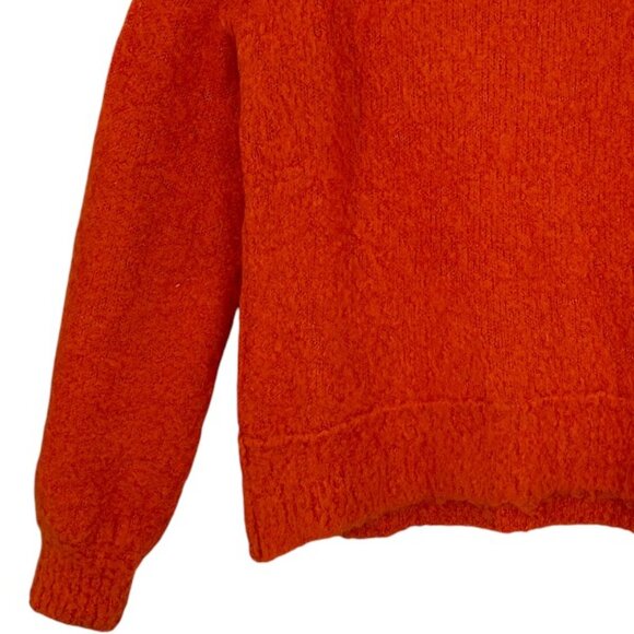 Free People Cozy Knit Sweater Pumpkin Spice Orange XS Oversized Soft Knit - Picture 3 of 8